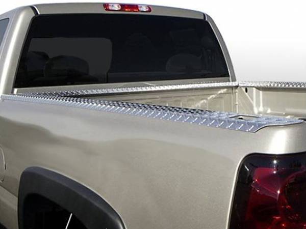 Aluminum diamond plate protecting your truck rail